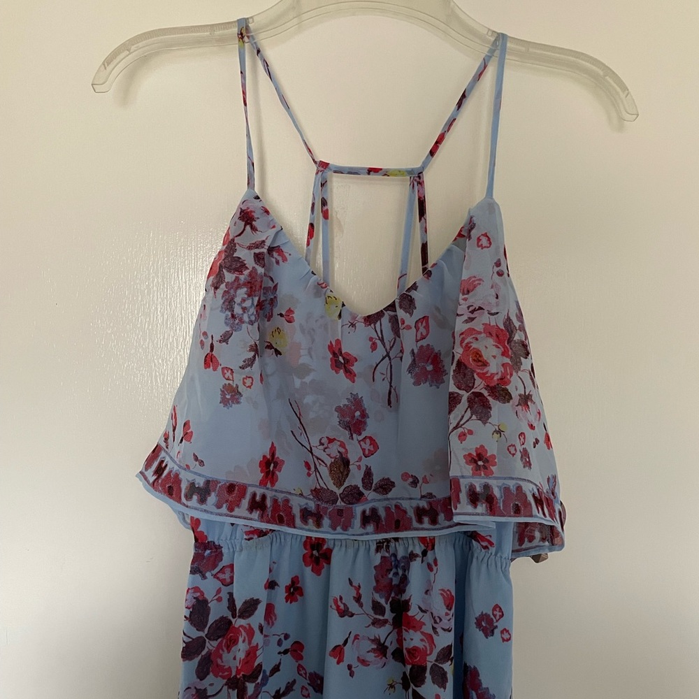 Floral strappy maxi dress